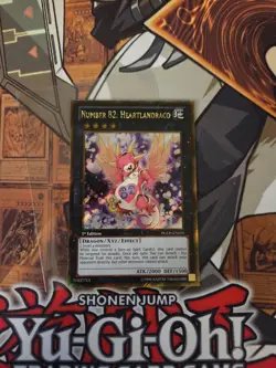 YUGIOH NUMBER 82: HEARTLANDRACO PGLD-EN025 GOLD SECRET 1ST ED NM - Image 2
