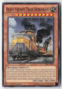 Yugioh - Heavy Freight Train Derricrane TDIL-EN090 1st Edition - The Dark Illusi - Image 1