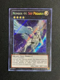 [LP] Number 44: Sky Pegasus NUMH-EN028 1st Edition Secret Rare 2013 - Image 1