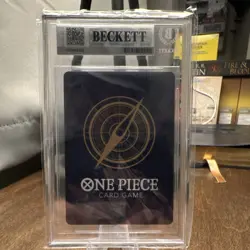 Bandai Monkey D. Luffy OP11-118 A Fist of Divine Speed Manga Foil SEC BGS 9 - Image 2