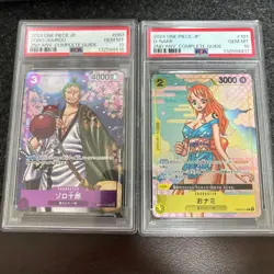 PSA 10 One Piece Zoro-Juuro O-Nami Promo 2 Sequential Set Japanese - Image 1