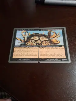 B.F.M. (BIG FURRY MONSTER) MTG MAGIC UNGLUED SP BFM SET - Image 1