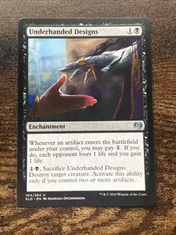 Underhanded Designs (104) Kaladesh MTG Magic The Gathering L1876* - Image 1