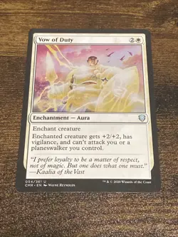 Vow of Duty 054/361 Commander Legends Magic The Gathering MTG D5014* - Image 1