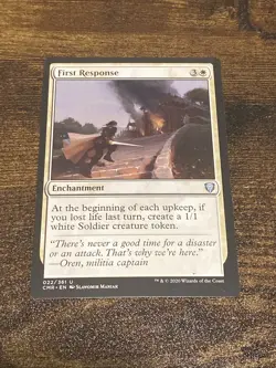 First Response 022/361 Commander Legends Magic The Gathering MTG D5009* - Image 1