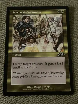Magic the Gathering MTG Gerrard's Command (109) Planeshift LP E48* - Image 1