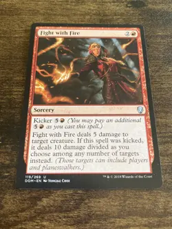 Fight with Fire 119/269 Dominaria Magic The Gathering MTG C9474* - Image 1