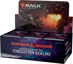 New Dungeons & Dragons Adventures of the Forgotten Realms Draft Booster Box Mtg 630509981151 - Image 1