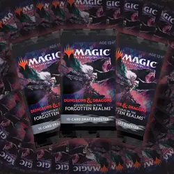 New Dungeons & Dragons Adventures of the Forgotten Realms Draft Booster Box Mtg 630509981151 - Image 3