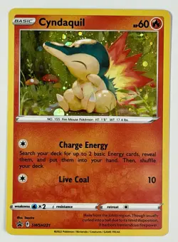 Pokemon TCG - Cyndaquil - Black Star Promo - 2022 SWSH221 Spring Collector Chest - Image 1