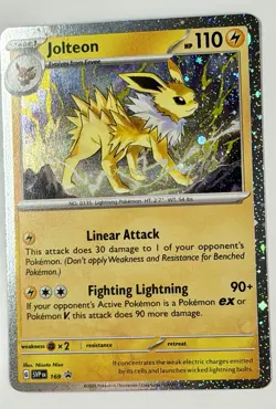 Pokemon TCG - Jolteon - SVP 169 - 2025 S&V: Black Star Promo - Cosmo Holo - Image 3