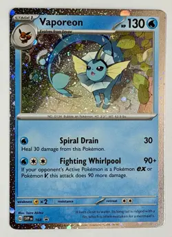 Pokemon TCG - Vaporeon - SVP 168 - 2025 S&V: Black Star Promo - Cosmo Holo - Image 2