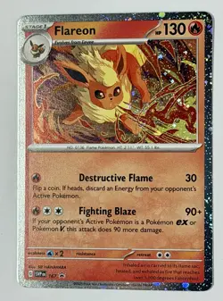 Pokemon TCG - Flareon - SVP 167 - 2025 S&V: Black Star Promo - Cosmo Holo - Image 3