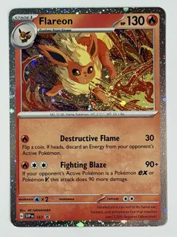 Pokemon TCG - Flareon - SVP 167 - 2025 S&V: Black Star Promo - Cosmo Holo - Image 4