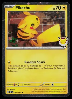 PIKACHU (POKEMON DAY 2026) 051/162 COSMOS HOLO POKEMON NM - Image 1