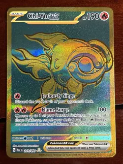Pokemon Paldean Fates Chi-Yu Ex 241/091 Gold Hyper Rare - Image 1