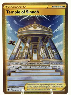 Pokemon Temple of Sinnoh SECRET RARE HOLO Trainer 214/189 Swsh10 2022 NM - Image 2