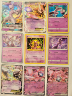 Pokemon 9 Lot ALL MEWTWO! VTG Full Art EX GX Rare Holos Promo Dective (LP) - Image 1