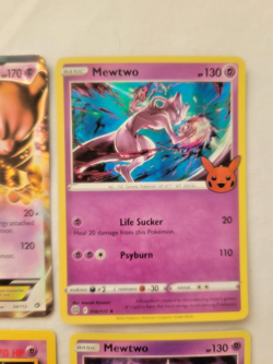 Pokemon 9 Lot ALL MEWTWO! VTG Full Art EX GX Rare Holos Promo Dective (LP) - Image 5
