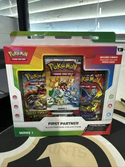 First Partner Pokemon Illustration Collection Series 1 Sealed Box Qty - Image 1