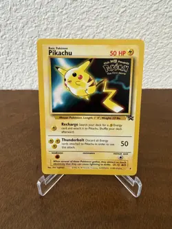 Pikachu #4 WB Black Star Promo Pokemon the First Movie 1999 WOTC LP+ - Image 1