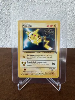 Pikachu #4 WB Black Star Promo Pokemon the First Movie 1999 WOTC LP+ - Image 5