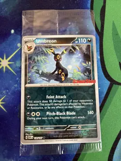 Pokemon TCG Umbreon 130 GameStop Stamped Exclusive SV Black Star Promo SEALED NM - Image 1