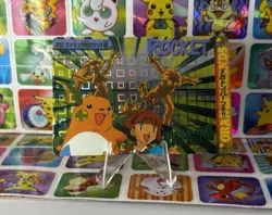 Pokemon Pikachu Holo Prism Vintage Pocket Monsters Vending Sticker 1998 Bandai - Image 1