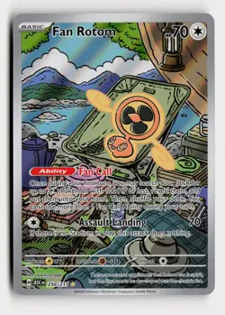 Fan Rotom 250/217 IR ASC ME: Ascended Heroes Pokemon TCG Illustration Rare - Image 1