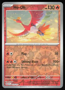 Ho-Oh 019/191 Uncommon Surging Sparks Pokemon Reverse Holo Near Mint - Image 1