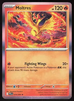 Moltres 014/094 Rare Phantasmal Flames Pokemon Holo Near Mint - Image 1