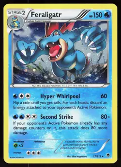 Feraligatr 17/119 Holo Rare Phantom Forces Pokemon Holo Lightly Played - Image 1