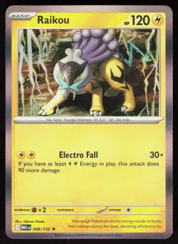 Raikou 048/132 Rare Mega Evolution Pokemon Holo Near Mint - Image 1