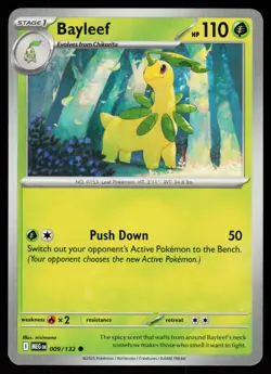 Bayleef 009/132 Common Mega Evolution Pokemon Near Mint - Image 1