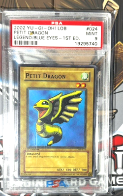 Yu-Gi-Oh! Petit Dragon LOB-024 1st Edition Psa 9 Mint Legend Of Blue-eyes - Image 1