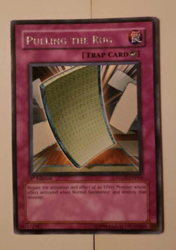 Pulling The Rug-STON-EN060-Rare-1st Edition-Yugioh-MODERATELY PLAYED - Image 1