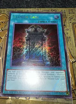 Yu-Gi-Oh Illusion Gate MZMU-EN023 Secret Rare 1st Edition Near Mint - Image 1