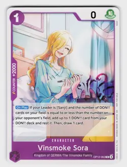 Vinsmoke Sora (Tournament Pack 2026 Vol. 1) OP-PR #OP12-062 LP One Piece TCG R - Image 1