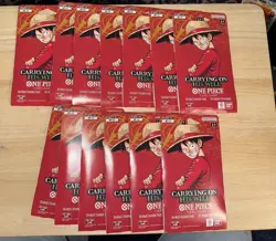 (13 Pack) One Piece Op-13 Carrying On His Will SEALED Sleeved Booster Packs - Image 1