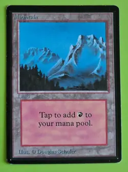 Mtg BETA Mountain, Douglas Shuler, Excellent Condition. - Image 1