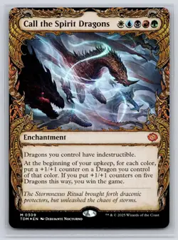 Call the Spirit Dragons (Showcase) 309 Tarkir: Dragonstorm MTG Foil NM - Image 1