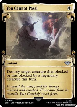 MTG You Cannot Pass! (Showcase Scrolls) 489 Universes Beyond: The Lord of the... - Image 1