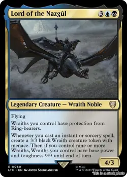 MTG Lord of the Nazgul 60 Commander: The Lord of the Rings: Tales of Middle-e... - Image 1