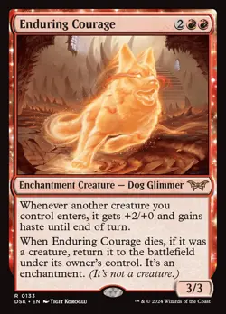 MTG Duskmourn R Enduring Courage #0133 - Image 1