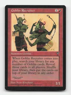 Goblin Recruiter Visions # Magic the Gathering Uncommon - Image 1