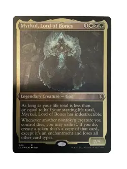 MTG CLB: Myrkul, Lord of Bones (Legendary Creature God) Foil Etched 544 - Image 1