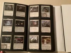 MTG THRONE OF ELDRAINE NEAR COMPLETE BASE SET W/BINDER READ - Image 3
