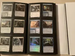 MTG THRONE OF ELDRAINE NEAR COMPLETE BASE SET W/BINDER READ - Image 4
