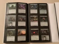 MTG THRONE OF ELDRAINE NEAR COMPLETE BASE SET W/BINDER READ - Image 5