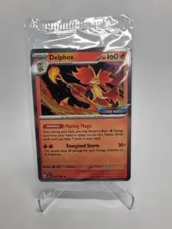 Delphox 074 MEP Chaos Rising Stamped Promo Pokemon Sealed - Image 1
